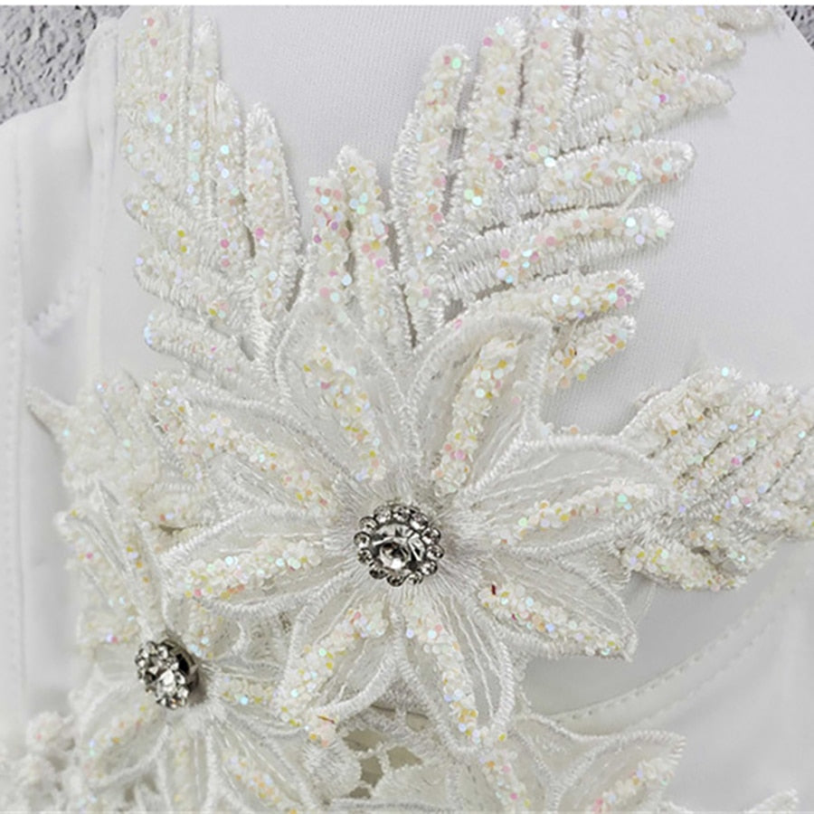 Embroidery Long Corset Sexy Crop Top Women Solid Camis Tops With Built In Bra Push Up Bustier