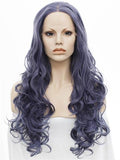 Lividity Grey Wave Long Synthetic Lace Front Wig
