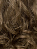 Long Light Chestnut Brown Loose Wave Layered Synthetic Lace Front Wig - FashionLoveHunter