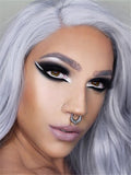 Long Light Lavender Cloud Wave Synthetic Lace Front Wig