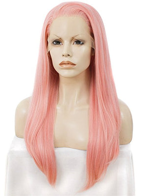 Long Plumeria Rubra Minium Synthetic Lace Front Wig - FashionLoveHunter