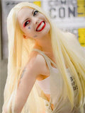 Long Straight Bright Blonde Rod Yellow Synthetic Lace Front Wig