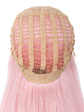 Straight Natural Pink Glueless Lace Front Wigs - Imstylewigs