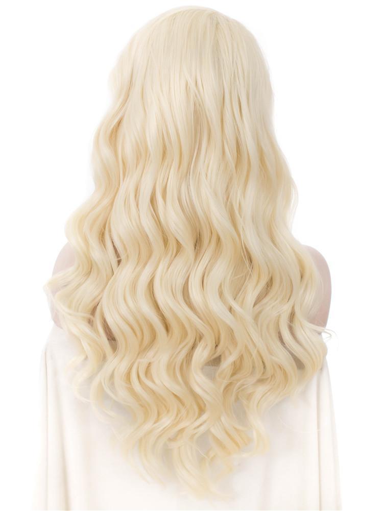 LIGHT BLONDE SPIRAL CURL Synthetic Lace Front Wig