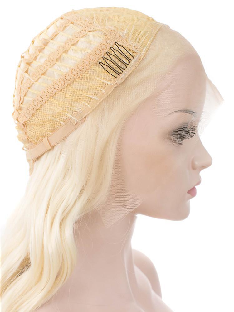 LIGHT BLONDE SPIRAL CURL Synthetic Lace Front Wig