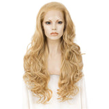 Blonde Natural Wavy Synthetic Lace Front Wig