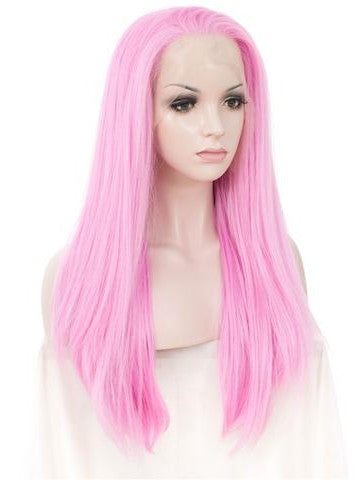 Magic Pink Temperature Activated Changing Synthetic Lace Front Wig - FashionLoveHunter