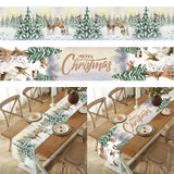 Table Runner Merry Christmas Decoration Home Xmas Party Decor Navidad Notal Ornament Happy New Year Decor