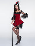 Halloween Steampunk Lace Corset Strapless Dress