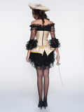 Halloween Steampunk Lace Corset Strapless Dress