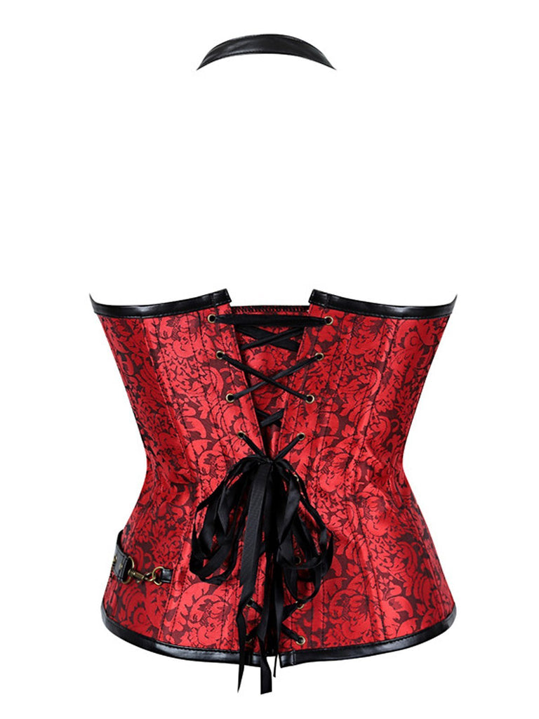 Halloween Steampunk Pirate Leather Corset