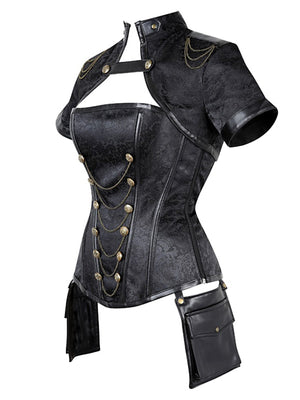 Halloween Steampunk Gothic Shawl Corset
