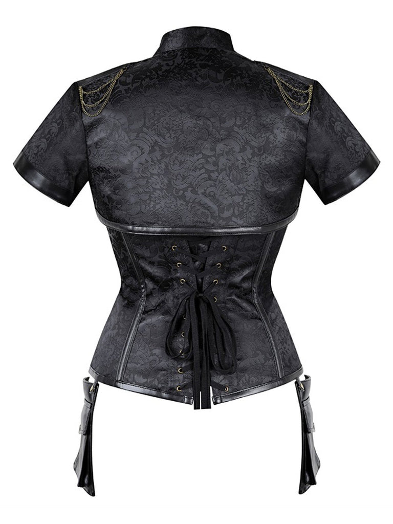 Halloween Steampunk Gothic Shawl Corset