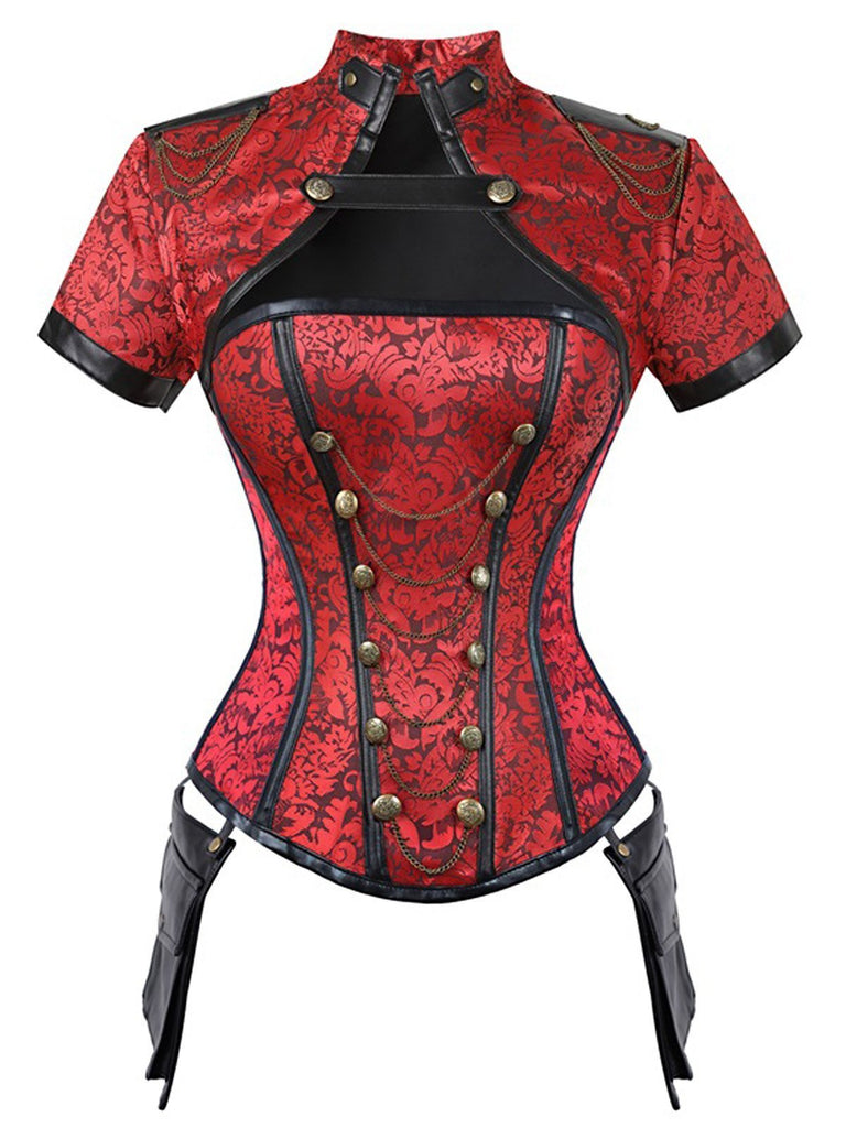 Halloween Steampunk Gothic Shawl Corset