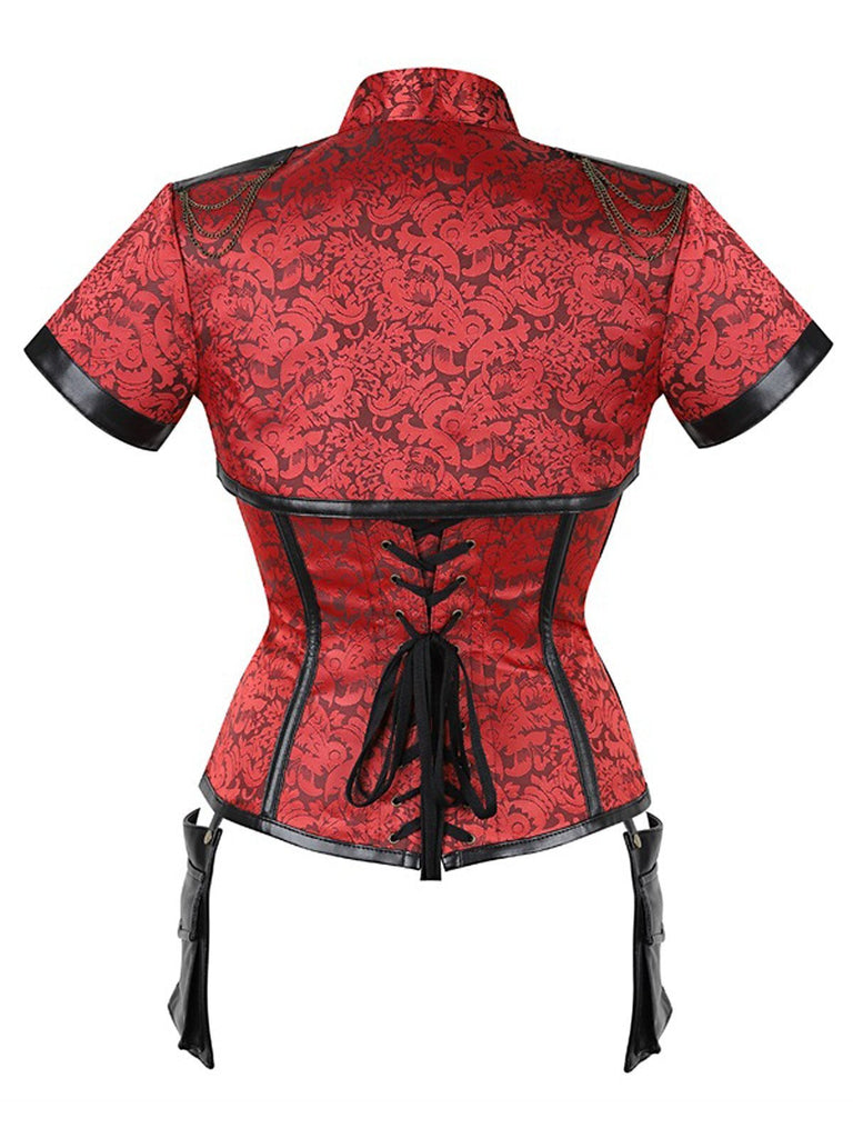 Halloween Steampunk Gothic Shawl Corset