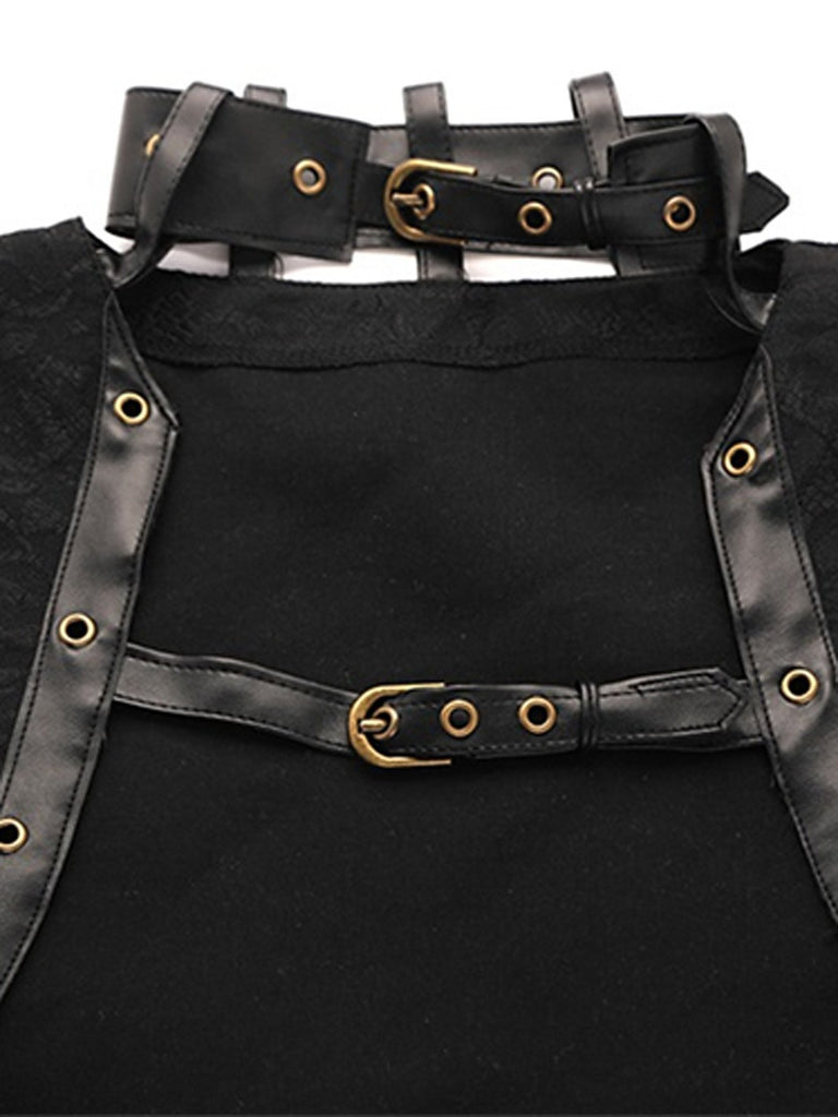 Halloween Steampunk Leather Gothic Corset