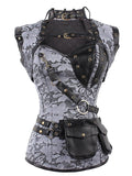 Halloween Steampunk Leather Gothic Corset