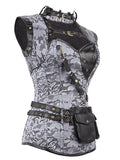 Halloween Steampunk Leather Gothic Corset