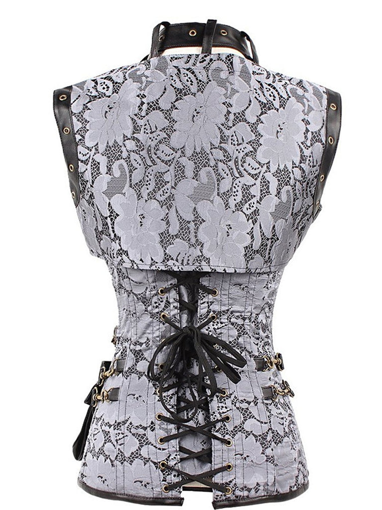 Halloween Steampunk Leather Gothic Corset
