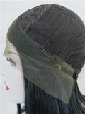 Short Black Swan Bob Synthetic Lace Front Wig - FashionLoveHunter