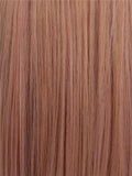 Short Coral Pink Bob Synthetic Lace Front Wig - FashionLoveHunter