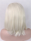 Short Honey blonde Straight Bob Synthetic Lace Front Wig