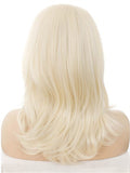 Shoulder Length Ash blonde Bob Synthetic Lace Front Wig - FashionLoveHunter