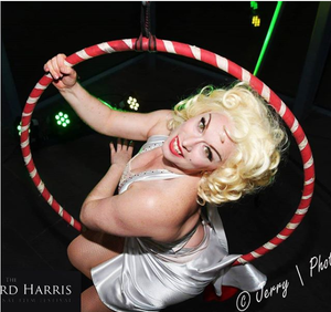 Marilyn Natural Blonde Bouncy Curly Synthetic Lace Front Wigs - Imstylewigs