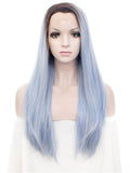 AZURE BLUE STRAIGHT Synthetic Lace Front Wig