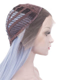 Azure Blue Synthetic Glueless Lace Front Wigs - Imstylewigs