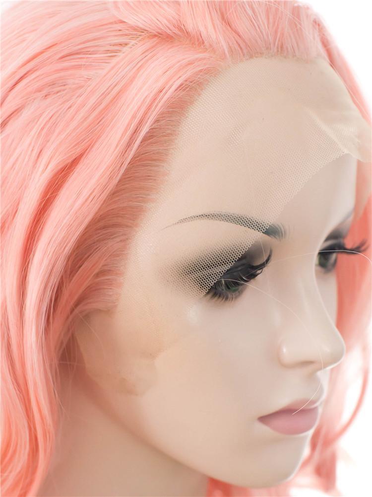 Coral Pink Glueless Lace Front Wigs - Imstylewigs