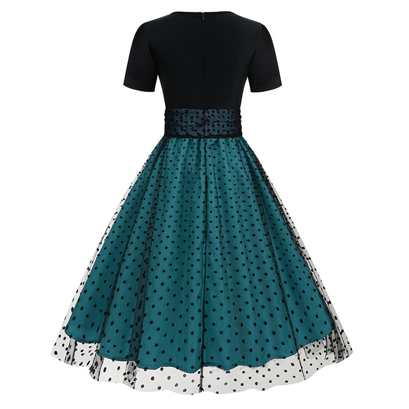 1950s Floral Patchwork Swing Dress – FashionLoveHunter