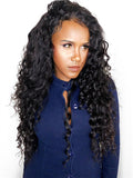 Deep Wave Brazilian Pre-Plucked Hairline Remy Lace Front Human Hair Wig