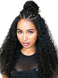 Deep Wave Full Lace Brazilian Remy Human Hair Wig With Baby Hair