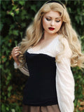 Long Dark Ash Blonde Wave Synthetic Lace Front Wig - FashionLoveHunter