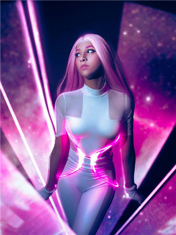Magic Pink Temperature Activated Changing Synthetic Lace Front Wig - FashionLoveHunter