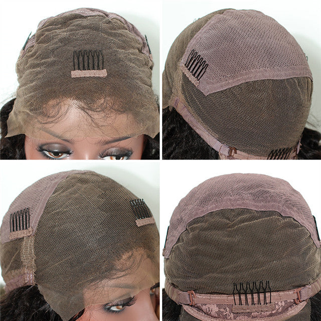 Straight Brazilian Pre-Plucked Hairline Remy Full Lace Human Hair Wig - FashionLoveHunter