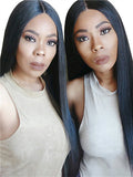 Straight Brazilian Pre-Plucked Hairline Remy Lace Front Human Hair Wig