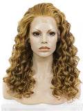 Tan Brownness Harry Porter Hermione Curly Synthetic Lace Front Wig - FashionLoveHunter