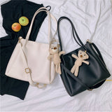 2022 New Arrival Large Capacity Diagonal Bag With Cute Little Bear