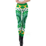St Patrick's Day Clover Leggings Irish Pants for Women Supplies