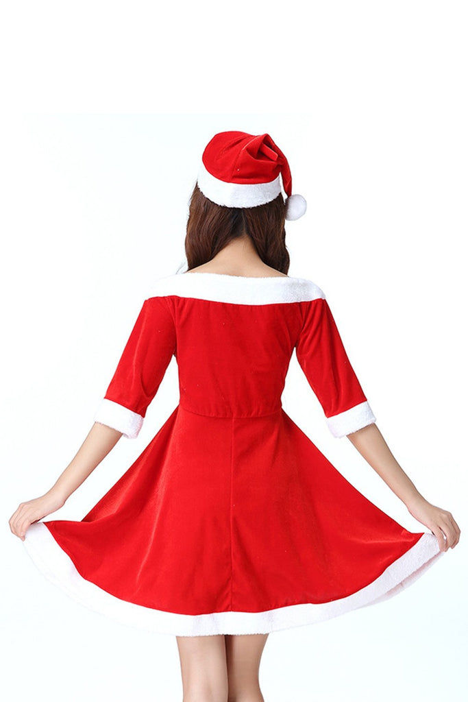 Women Santa Claus Christmas Costume Cosplay Dress