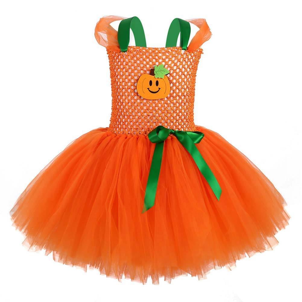 Girls Halloween Tutu Dress Costumes Toddler Pumpkin Ghosts Ball Gown Dress Children Clothing Kids Carnival Party Princess Dress