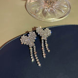 2 pcs/set Love Catsua Diamond Earrings+Necklace