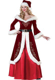 Women's Christmas Deluxe Costume Mrs. Claus Clothing Cosplay Suit