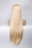 Blonde Long Straight Glueless Lace Front Wigs - Imstylewigs