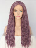 Long Cymbidium Soft Pink Curly Synthetic Lace Front Wig