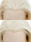 Christina Style Blonde Light Gold Wavy Long Synthetic Lace Front Wig - FashionLoveHunter