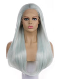 April Light Green Long Synthetic Lace Front Wig DL0040 - princesswig