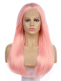 Barbie Light PinkHandtied Synthetic Lace Front Wig